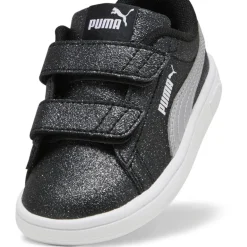 Puma Smash 3.0 Glitz Glam V Infant Girl Trainers in Black