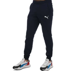 Puma Sml Logo Cuffed Jog Pant in Navy