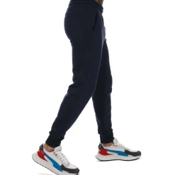Puma Sml Logo Cuffed Jog Pant in Navy