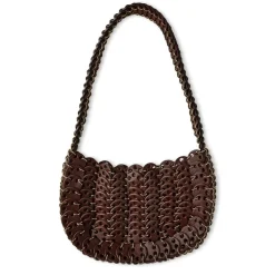 Rabanne Chainmail Shoulder Bag in Brown