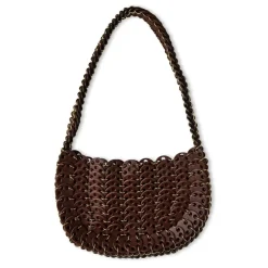 Rabanne Chainmail Shoulder Bag in Brown