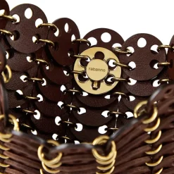 Rabanne Chainmail Shoulder Bag in Brown