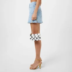 Rabanne Sequinned Shoulder Bag in Silver