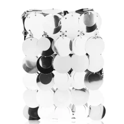 Rabanne Sparkling Mini Bag in Silver