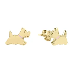 Radley Gp Dog Earng in Gold