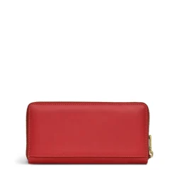 Radley Heart Cut Out Long Leather Purse in Red