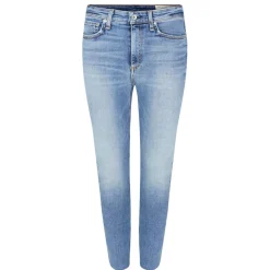 Rag and Bone High Rise Ankle Skinny Jeans in Blue