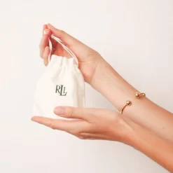 Ralph Lauren Logo Necklace in Gold