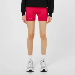 Red Run Cycling Shorts in Pink