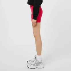 Red Run Cycling Shorts in Pink