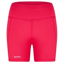 Red Run Cycling Shorts in Pink