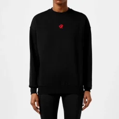 Red Run Inky Crew Sweater in Black