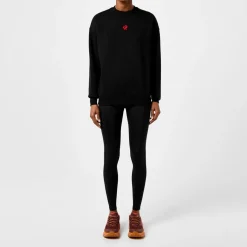 Red Run Inky Crew Sweater in Black