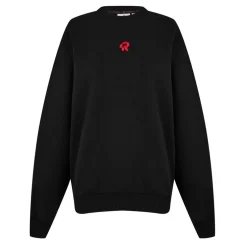 Red Run Inky Crew Sweater in Black