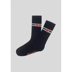 Red Run Organic Cotton Socks in Blue