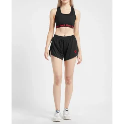 Red Run Womens Inky Running Shorts in Black