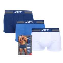 Reebok 3 Pack of Sports Trunks in Blue