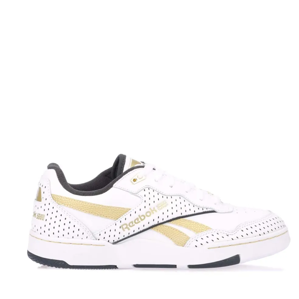 Reebok BB 4000 II Trainers in White gold
