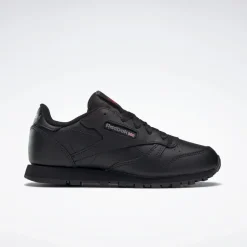 Reebok Classic Leather Shoes Childrens in Black