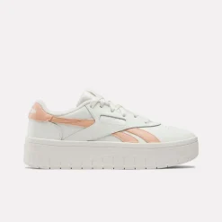 Reebok Classics Court Advance Surge Trainers in White pink