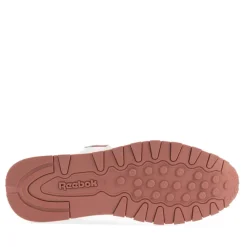 Reebok Juniors Classic Leather Shoes in White pink