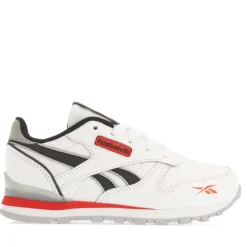 Reebok Juniors Classic Leather Step N Flash Shoes in White