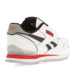 Reebok Juniors Classic Leather Step N Flash Shoes in White