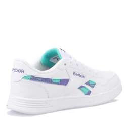 Reebok Juniors Court Advance Trainers in White Green