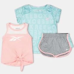 Reebok Lettr Sh 3pcs in Pink