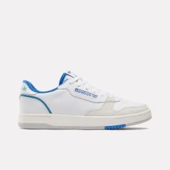 Reebok Phase Court Trainers in White blue