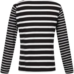 Regatta Farida Long Sleeve Top in Black-White
