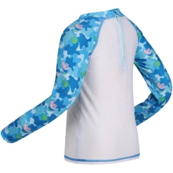 Regatta Infants Peppa Pig Long Sleeve Swimming Suit in aqua