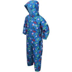 Regatta Infants Peppa Pig Pobble Waterproof Rainsuit in Blue