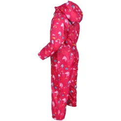 Regatta Infants Waterproof Puddle Suit in Pink