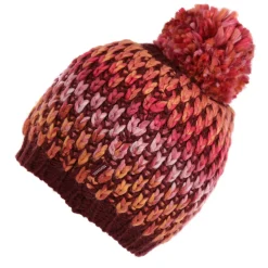 Regatta Juniors Bitsie V Bobble Hat in Burgundy