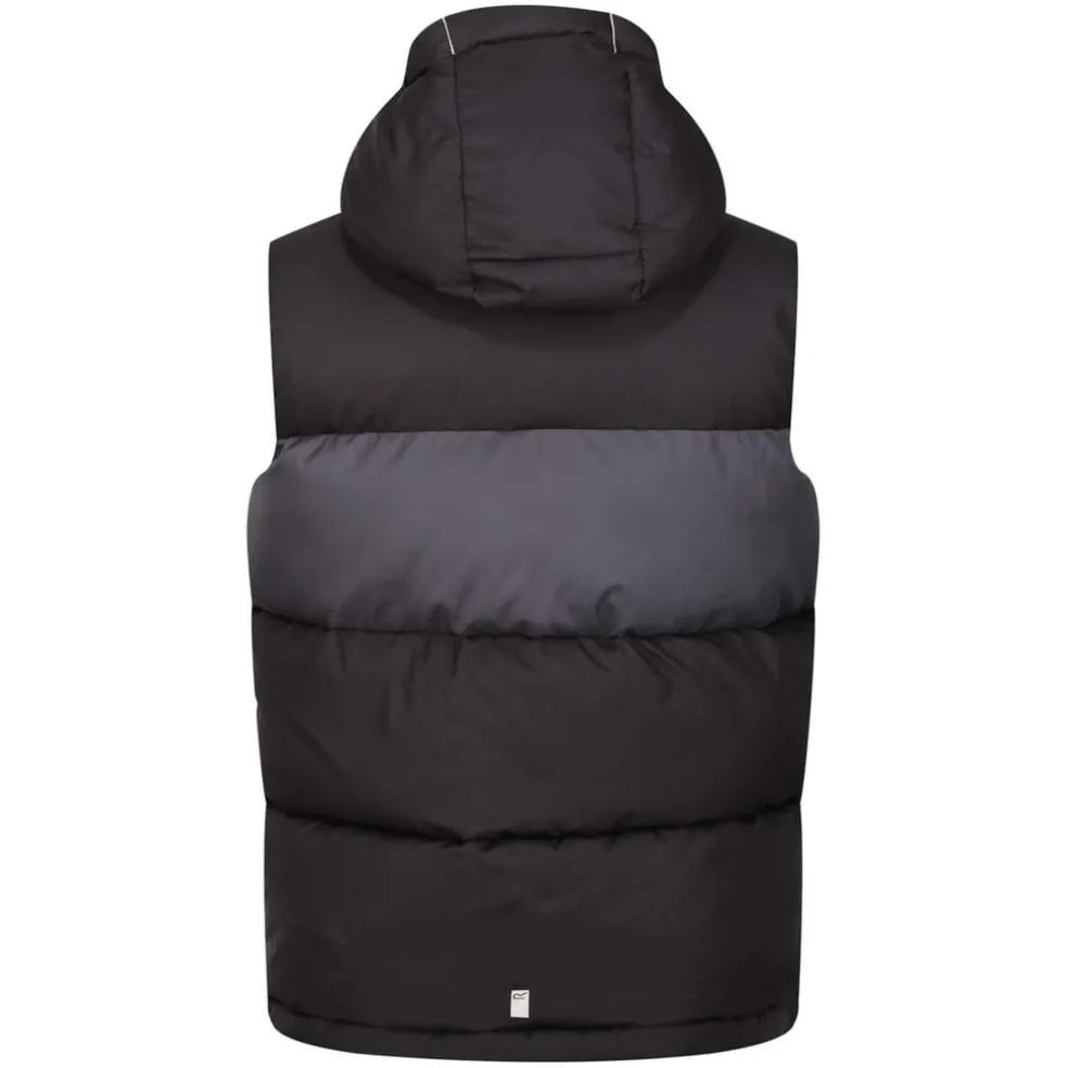 Regatta Juniors Lofthouse Padded Gilet in Black Grey