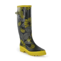 Regatta Orla Kiely High Wellington Boots in Blue yellow