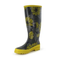 Regatta Orla Kiely High Wellington Boots in Blue yellow
