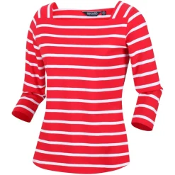 Regatta Polexia Cotton 3/4 Top in red white