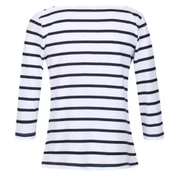 Regatta Polexia Cotton 3/4 Top in White Navy