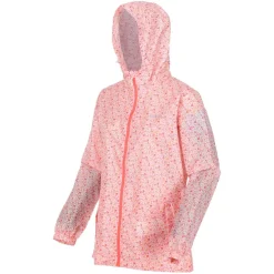 Regatta Printed Pack It Waterproof Packable Jacket in Pink