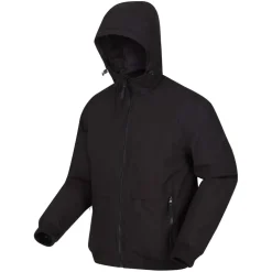 Regatta Renly Waterproof Hooded Jacket in Black