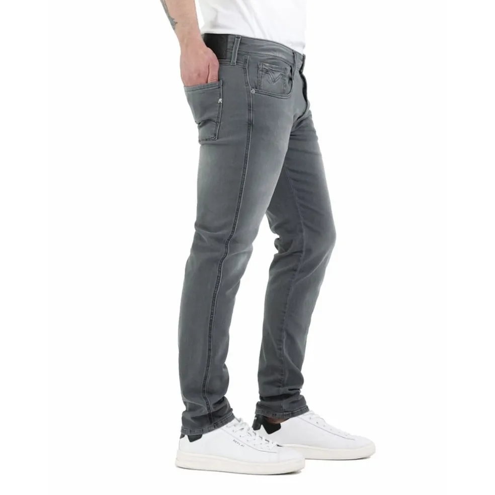 Replay Anbass Slim Fit Jean in Grey