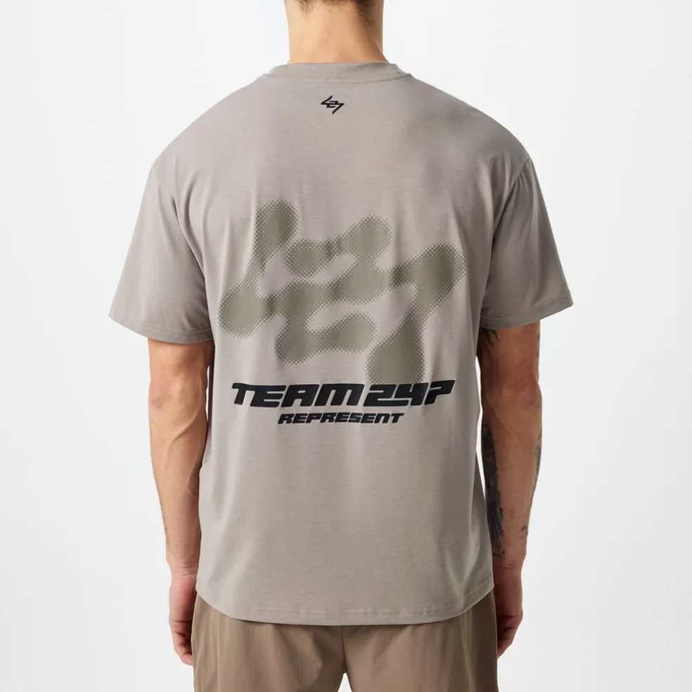 Represent 247 Future Terrains T-Shirt in Grey