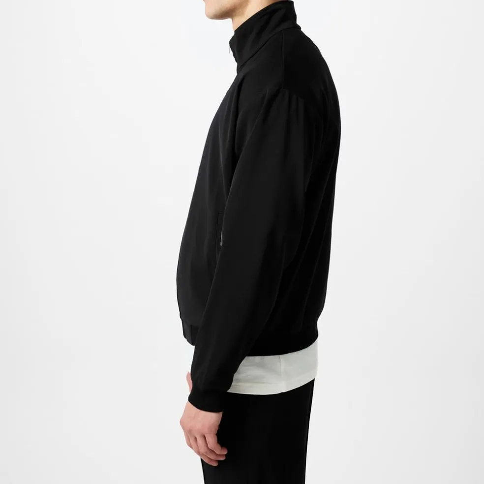 Represent Initial Knitted Track Jacket in Black
