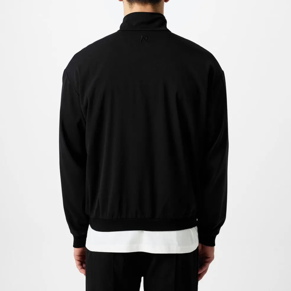 Represent Initial Knitted Track Jacket in Black