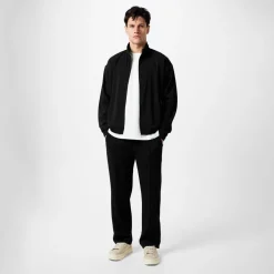 Represent Initial Knitted Track Jacket in Black