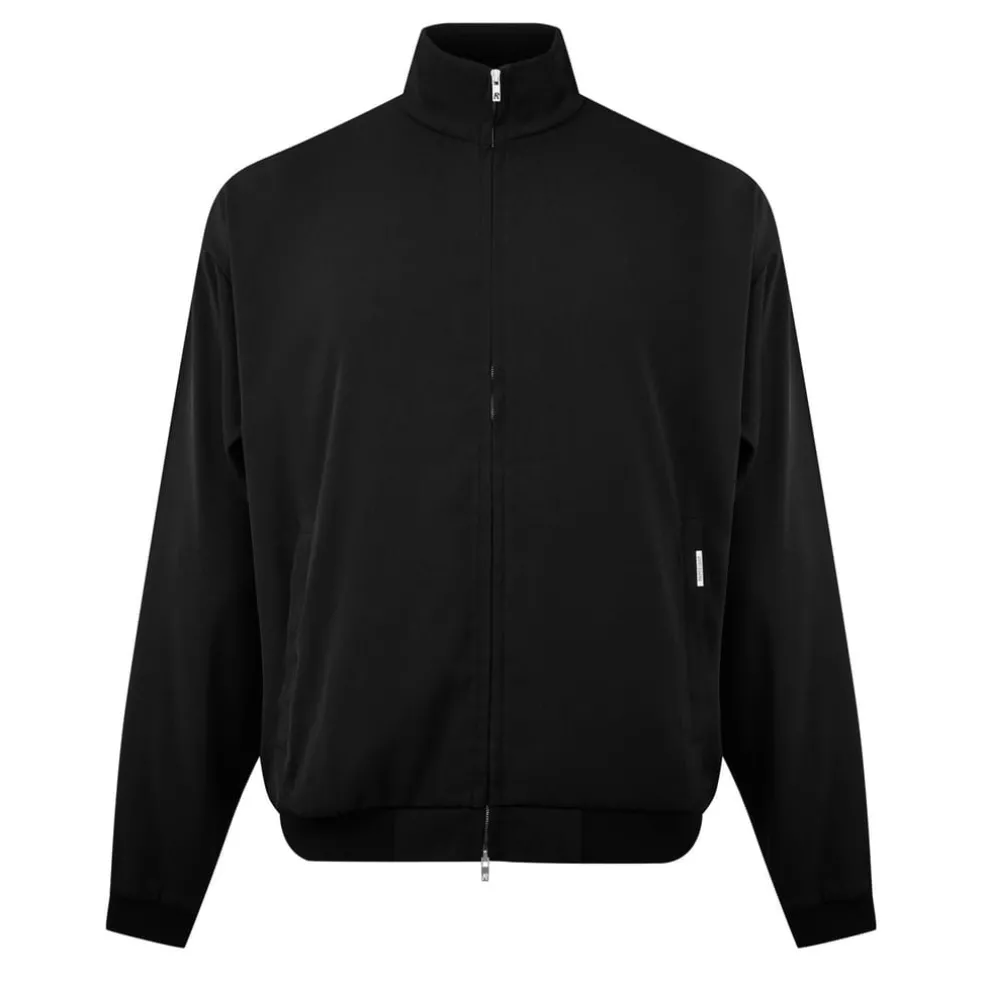 Represent Initial Knitted Track Jacket in Black