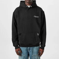 Represent Owners Script Hoodie in Black