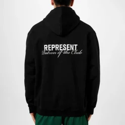 Represent Patron Of The Club Hoodie in Black